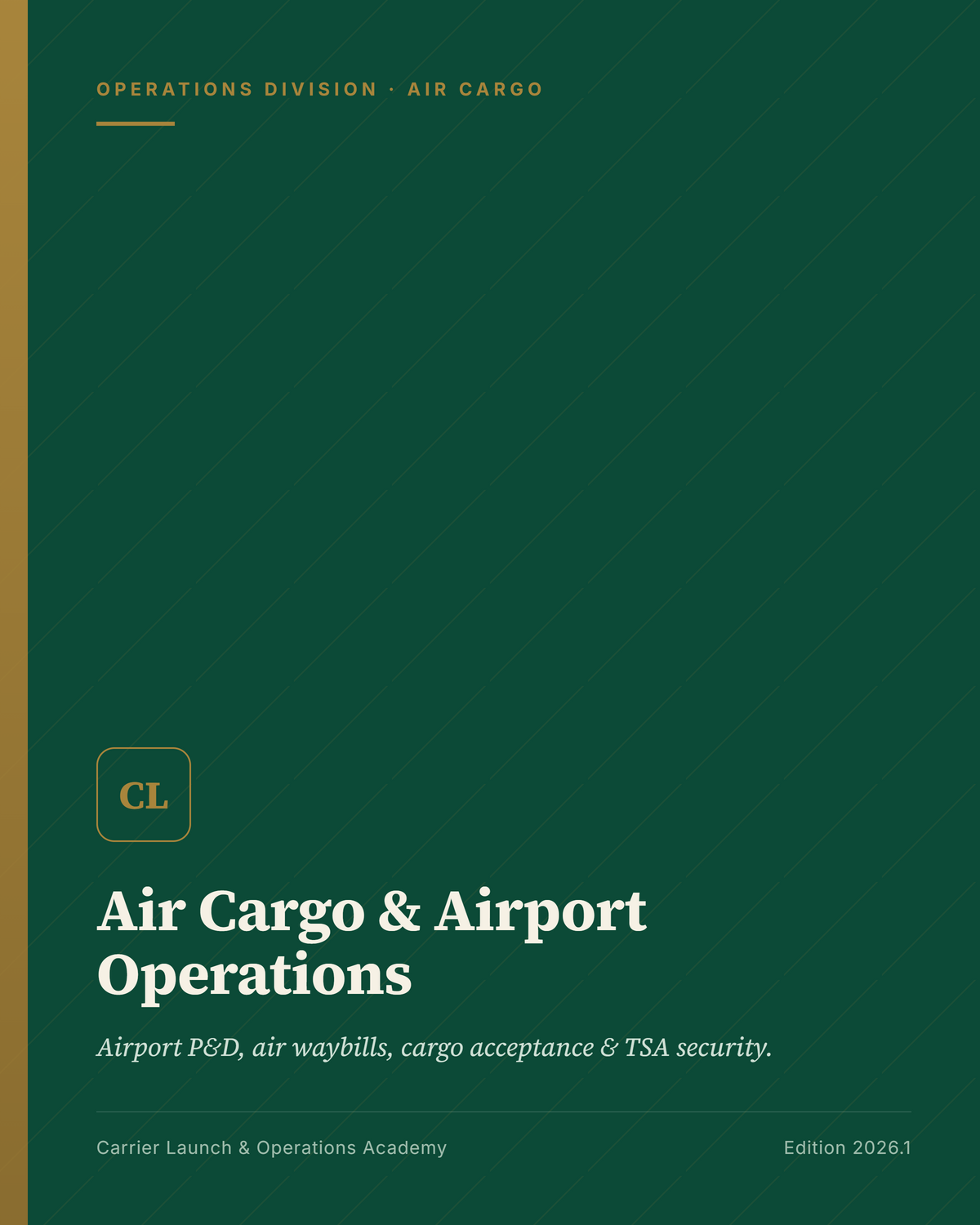 Air Cargo & Airport Operations Manual