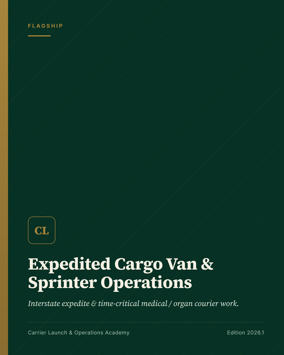 Expedited Cargo Vans & Sprinter Van Operations Manual