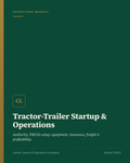 Tractor-Trailer Startup & Operations Manual